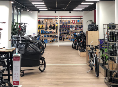 Intérieur magasin de vélos Troyes